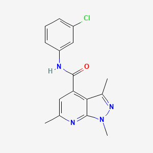 N-(3-chlorophenyl)-1,3,6-trimethyl-1H-pyrazolo[3,4-b]pyridine-4-carboxamide