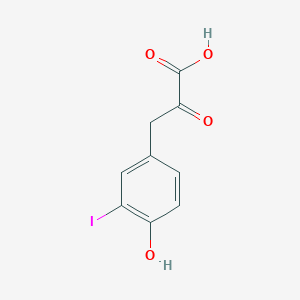 molecular formula C9H7IO4 B1216855 4-Hydroxy-3-iodophenylpyruvic acid 