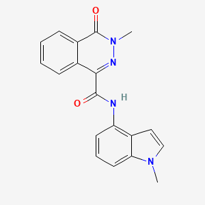 3-methyl-N-(1-methyl-1H-indol-4-yl)-4-oxo-3,4-dihydrophthalazine-1-carboxamide