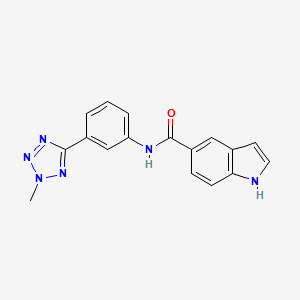 N-[3-(2-methyl-2H-tetrazol-5-yl)phenyl]-1H-indole-5-carboxamide