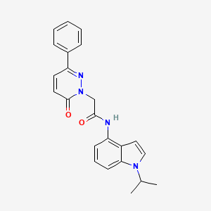 2-(6-oxo-3-phenylpyridazin-1(6H)-yl)-N-[1-(propan-2-yl)-1H-indol-4-yl]acetamide