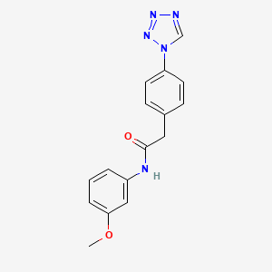 N-(3-methoxyphenyl)-2-[4-(1H-tetrazol-1-yl)phenyl]acetamide