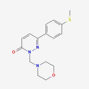 molecular formula C16H19N3O2S B12168793 6-[4-(methylsulfanyl)phenyl]-2-(morpholin-4-ylmethyl)pyridazin-3(2H)-one 