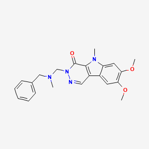 3-{[benzyl(methyl)amino]methyl}-7,8-dimethoxy-5-methyl-3,5-dihydro-4H-pyridazino[4,5-b]indol-4-one