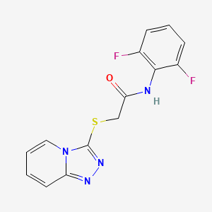 molecular formula C14H10F2N4OS B12168905 N-(2,6-difluorophenyl)-2-([1,2,4]triazolo[4,3-a]pyridin-3-ylsulfanyl)acetamide 