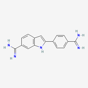 molecular formula C16H15N5 B1216894 4',6-二脒基-2-苯基吲哚 CAS No. 47165-04-8