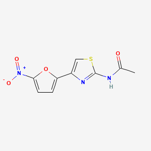 molecular formula C9H7N3O4S B1216896 N-[4-(5-硝基-2-呋喃基)-2-噻唑基]乙酰胺 CAS No. 531-82-8