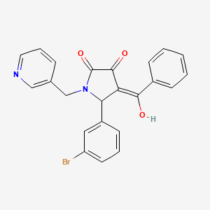 4-benzoyl-5-(3-bromophenyl)-3-hydroxy-1-[(pyridin-3-yl)methyl]-2,5-dihydro-1H-pyrrol-2-one