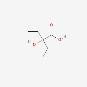 molecular formula C6H12O3 B1216898 2-Ethyl-2-hydroxybutyric acid CAS No. 3639-21-2