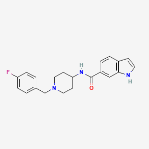 N-[1-(4-fluorobenzyl)piperidin-4-yl]-1H-indole-6-carboxamide