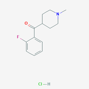 B121691 (2-Fluorophenyl)(1-methyl-4-piperidinyl)-methanone Hydrochloride CAS No. 64671-30-3