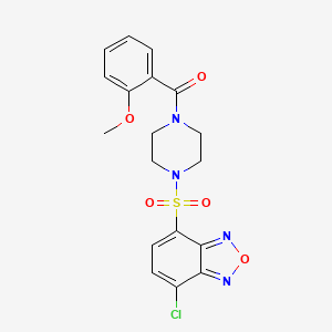 {4-[(7-Chloro-2,1,3-benzoxadiazol-4-yl)sulfonyl]piperazin-1-yl}(2-methoxyphenyl)methanone