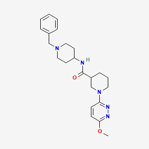 molecular formula C23H31N5O2 B12169187 N-(1-benzylpiperidin-4-yl)-1-(6-methoxypyridazin-3-yl)piperidine-3-carboxamide 