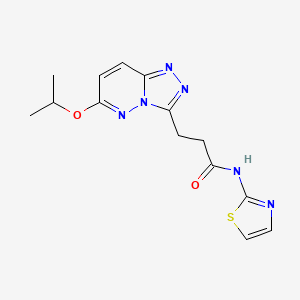 3-(6-isopropoxy-[1,2,4]triazolo[4,3-b]pyridazin-3-yl)-N-(thiazol-2-yl)propanamide