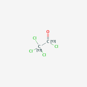 molecular formula C2Cl4O B121693 Chlorure de trichloroacétyle-13C2 CAS No. 165399-57-5