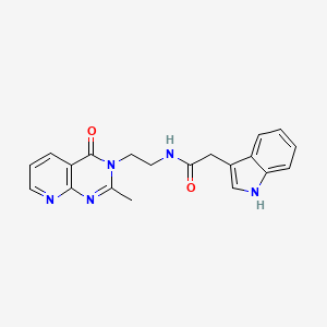 2-(1H-indol-3-yl)-N-[2-(2-methyl-4-oxopyrido[2,3-d]pyrimidin-3(4H)-yl)ethyl]acetamide