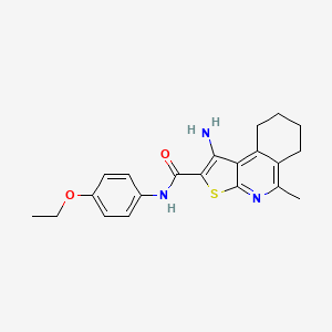 1-amino-N-(4-ethoxyphenyl)-5-methyl-6,7,8,9-tetrahydrothieno[2,3-c]isoquinoline-2-carboxamide