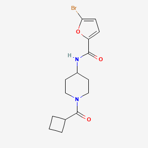 molecular formula C15H19BrN2O3 B12169460 5-bromo-N-[1-(cyclobutylcarbonyl)piperidin-4-yl]furan-2-carboxamide 