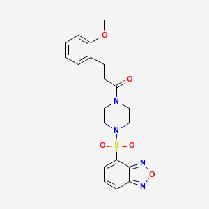 1-[4-(2,1,3-Benzoxadiazol-4-ylsulfonyl)piperazin-1-yl]-3-(2-methoxyphenyl)propan-1-one