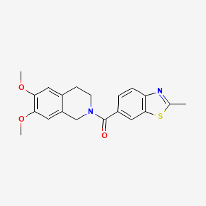 (6,7-dimethoxy-3,4-dihydroisoquinolin-2(1H)-yl)(2-methyl-1,3-benzothiazol-6-yl)methanone