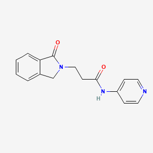 3-(1-oxo-1,3-dihydro-2H-isoindol-2-yl)-N-(pyridin-4-yl)propanamide