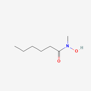 molecular formula C7H15NO2 B1216976 Hexanamide, N-hydroxy-N-methyl- CAS No. 65753-91-5