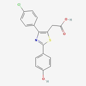 molecular formula C17H12ClNO3S B1216978 p-Hydroxyfentiazac CAS No. 67724-24-7