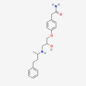 4-(2-Hydroxy-3-(1-methyl-3-phenylpropyl)aminopropoxy)benzeneacetamide