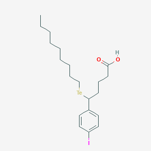 5-(4-Iodophenyl)-5-(nonyltellanyl)pentanoic acid