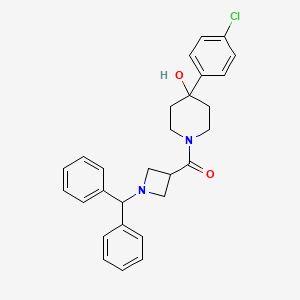 [4-(4-Chlorophenyl)-4-hydroxypiperidin-1-yl][1-(diphenylmethyl)azetidin-3-yl]methanone