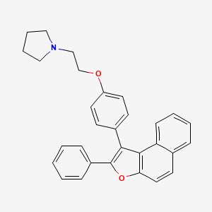 1-(2-(p-(2-Phenylnaphtho(2,1-b)furan-1-yl)phenoxy)ethyl)pyrrolidine