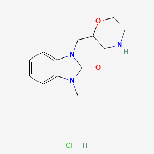 2-(1-Methyl-2-oxo-2,3-dihydrobenzimidazol-3-ylmethyl)morpholine monohydrochloride