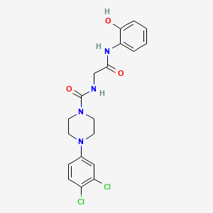 4-(3,4-dichlorophenyl)-N-{2-[(2-hydroxyphenyl)amino]-2-oxoethyl}piperazine-1-carboxamide