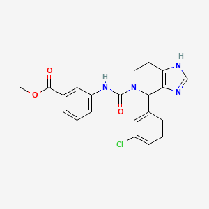 methyl 3-({[4-(3-chlorophenyl)-3,4,6,7-tetrahydro-5H-imidazo[4,5-c]pyridin-5-yl]carbonyl}amino)benzoate