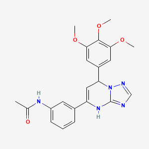 N-{3-[7-(3,4,5-trimethoxyphenyl)-4,7-dihydro[1,2,4]triazolo[1,5-a]pyrimidin-5-yl]phenyl}acetamide