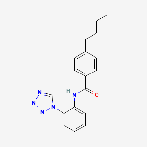 4-butyl-N-[2-(1H-tetrazol-1-yl)phenyl]benzamide