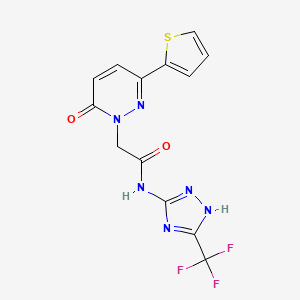 molecular formula C13H9F3N6O2S B12170138 C13H9F3N6O2S 