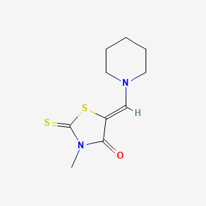 molecular formula C10H14N2OS2 B12170167 3-Methyl-5-(piperidinomethylene)-2-thioxothiazolidin-4-one 