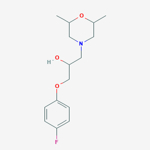 1-(2,6-Dimethylmorpholin-4-yl)-3-(4-fluorophenoxy)propan-2-ol