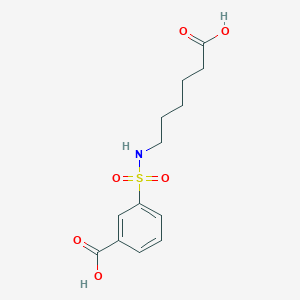 3-[(5-Carboxypentyl)sulfamoyl]benzoic acid