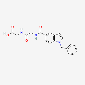 molecular formula C20H19N3O4 B12170236 N-[(1-benzyl-1H-indol-5-yl)carbonyl]glycylglycine 