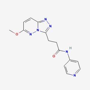 3-(6-methoxy[1,2,4]triazolo[4,3-b]pyridazin-3-yl)-N-(pyridin-4-yl)propanamide