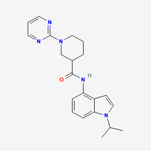 N-[1-(propan-2-yl)-1H-indol-4-yl]-1-(pyrimidin-2-yl)piperidine-3-carboxamide