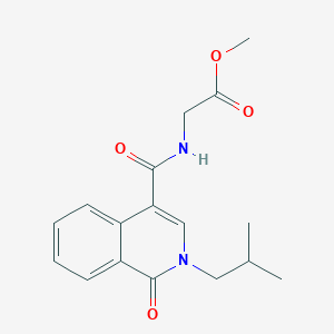 Methyl 2-(2-isobutyl-1-oxo-1,2-dihydroisoquinoline-4-carboxamido)acetate