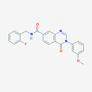 N-(2-fluorobenzyl)-3-(3-methoxyphenyl)-4-oxo-3,4-dihydroquinazoline-7-carboxamide