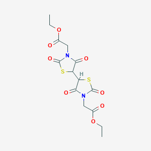 molecular formula C14H16N2O8S2 B12170419 Diethyl 2,2'-(2,2',4,4'-tetraoxo-5,5'-bi-1,3-thiazolidine-3,3'-diyl)diacetate 