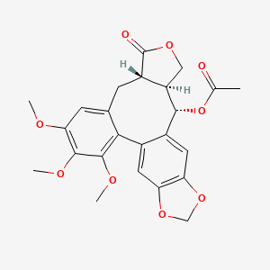 molecular formula C24H24O9 B1217048 Steganacin 
