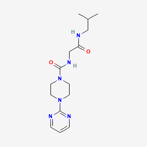 N-{2-[(2-methylpropyl)amino]-2-oxoethyl}-4-(pyrimidin-2-yl)piperazine-1-carboxamide