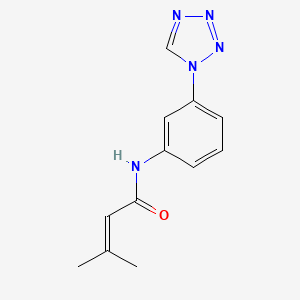 3-methyl-N-[3-(1H-tetrazol-1-yl)phenyl]but-2-enamide