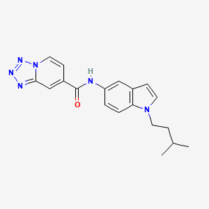 N-[1-(3-methylbutyl)-1H-indol-5-yl]tetrazolo[1,5-a]pyridine-7-carboxamide